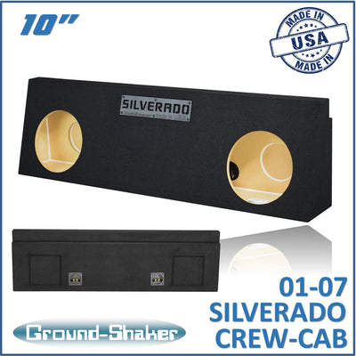 GS-WCHV210B subwoofer enclosure for Fits 01–07 Chevy Silverado Crew Cab