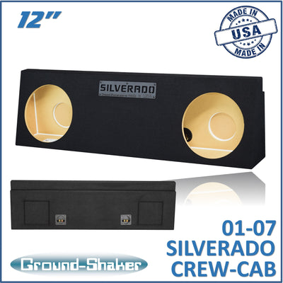 GS-WCHV212B subwoofer enclosure for Fits 01–07 Chevy Silverado Crew Cab