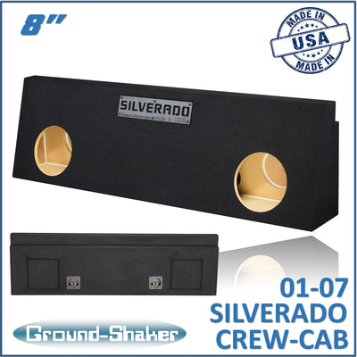 GS-WCHV28B subwoofer enclosure for Fits 01–07 Chevy Silverado Crew Cab