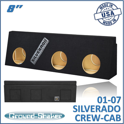 GS-WCHV38B subwoofer enclosure for Fits 01–07 Chevy Silverado Crew Cab