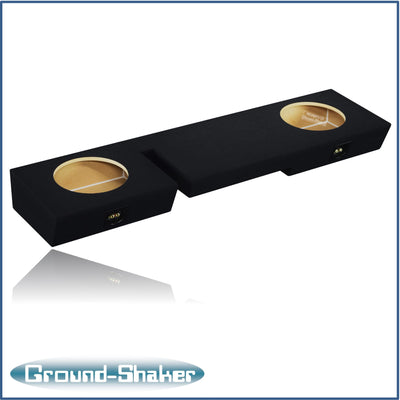 Ground Shaker GS-WF150210B dual 10 inch sealed enclosure for 97–99 Ford F-150 Ext-Cab — side view