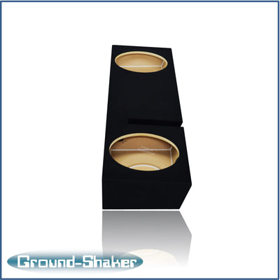 Ground Shaker GS-WF150212B dual 12 inch sealed enclosure for 97–99 Ford F-150 Ext-Cab — angle view