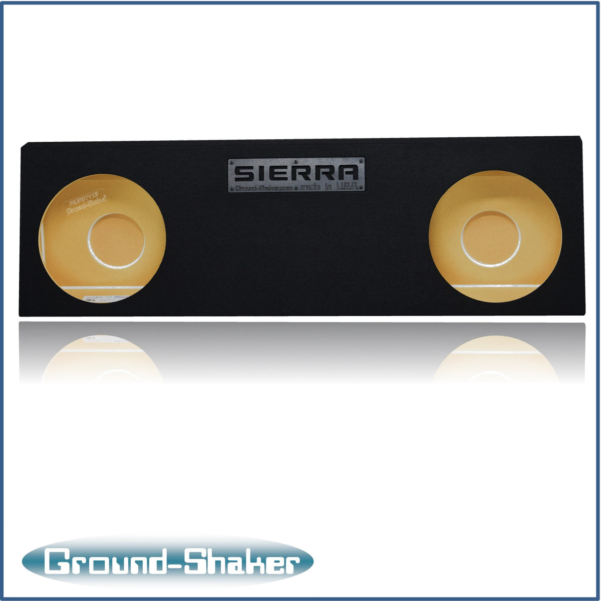 Ground Shaker GS-WGM212B subwoofer enclosure for Fits 01–07 GMC Sierra Crew Cab