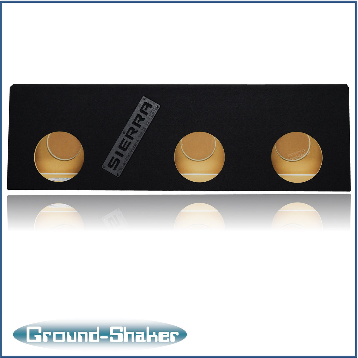 Ground Shaker GS-WGM38B subwoofer enclosure for Fits 01–07 GMC Sierra Crew Cab