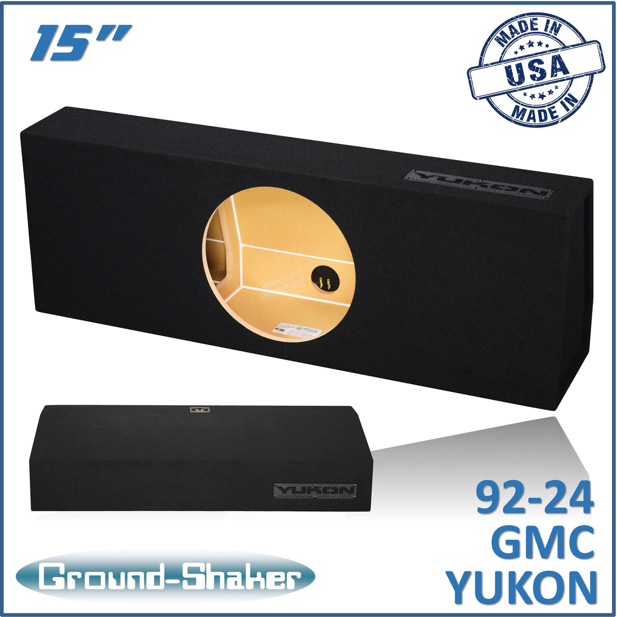 Ground Shaker GS-YKBF115B subwoofer enclosure for Fits 92–24 GMC Yukon