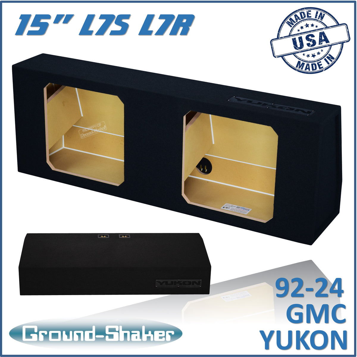 Ground Shaker GS-YKBFKK215B subwoofer enclosure for Fits 95–24 GMC Yukon