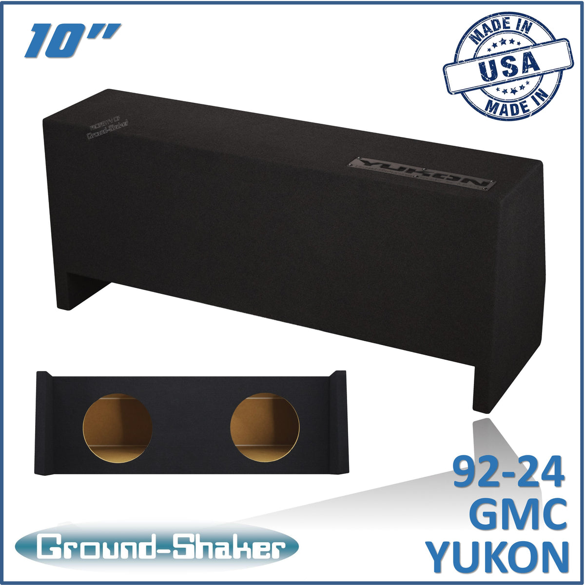 Ground Shaker GS-YKDF210B subwoofer enclosure for Fits 92–24 GMC Yukon