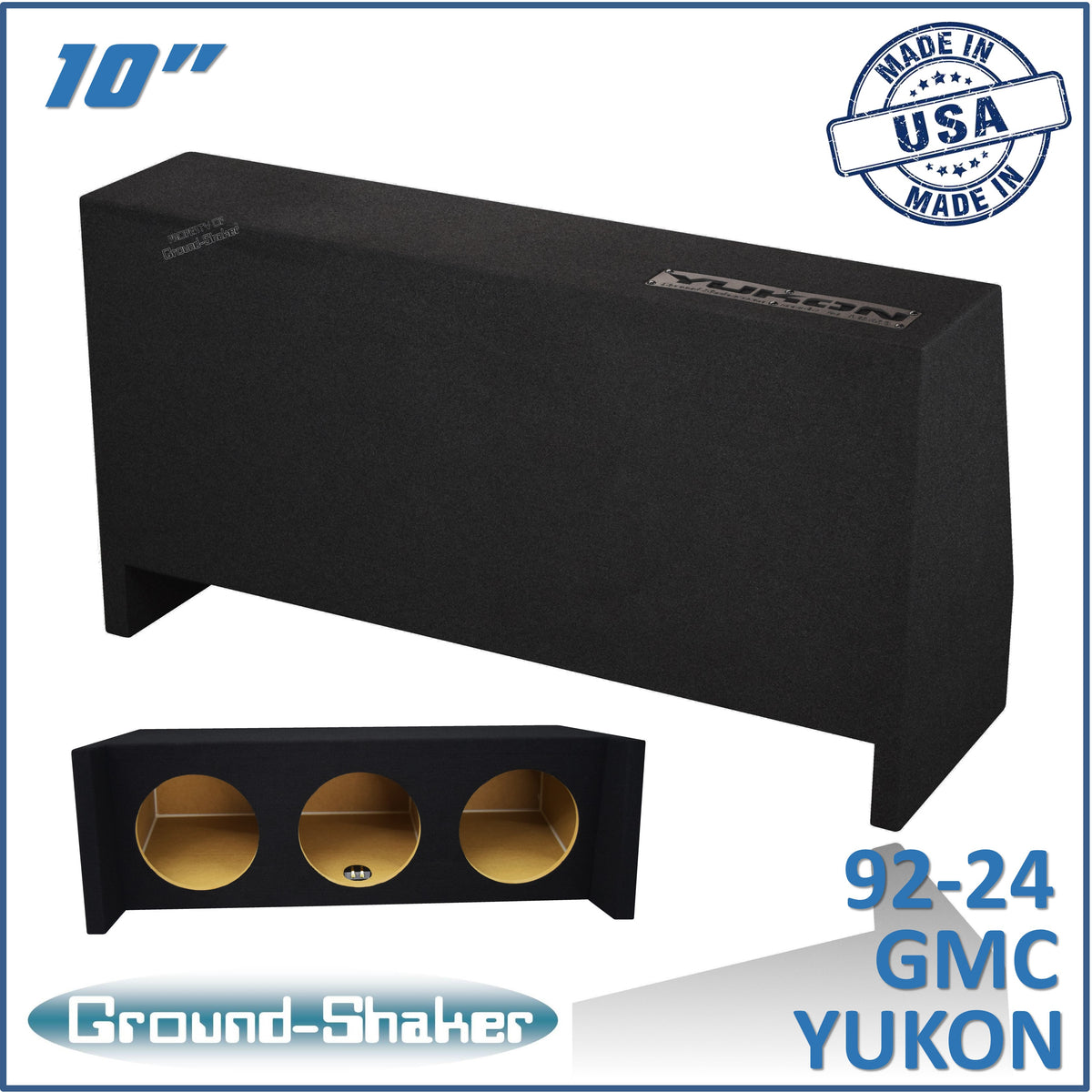 Ground Shaker GS-YKDF310B subwoofer enclosure for Fits 92–24 GMC Yukon