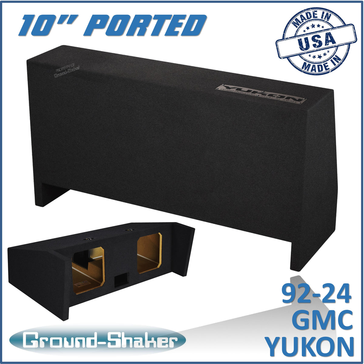 Ground Shaker GS-YKDFKKP210B subwoofer enclosure for Fits 92–24 GMC Yukon