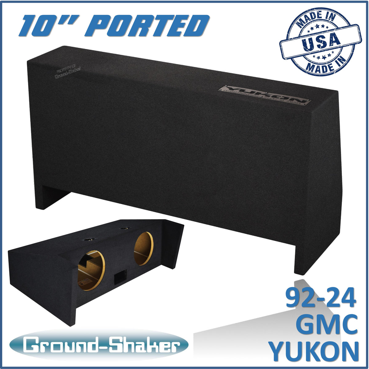 Ground Shaker GS-YKDFP210B subwoofer enclosure for Fits 92–24 GMC Yukon