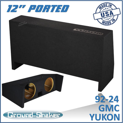 Ground Shaker GS-YKDFP212B subwoofer enclosure for Fits 92–24 GMC Yukon