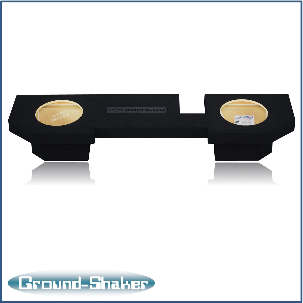 Ground Shaker GS-ZDG1500210B subwoofer enclosure for Fits 02–18 Dodge Ram 1500 Crew Cab & Quad Cab