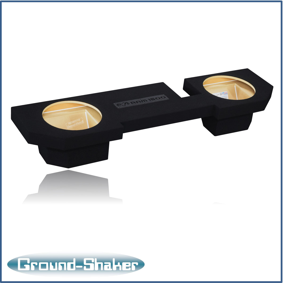 Ground Shaker GS-ZDG1500212B subwoofer enclosure for Fits 02–18 Dodge Ram 1500 Crew Cab & Quad Cab