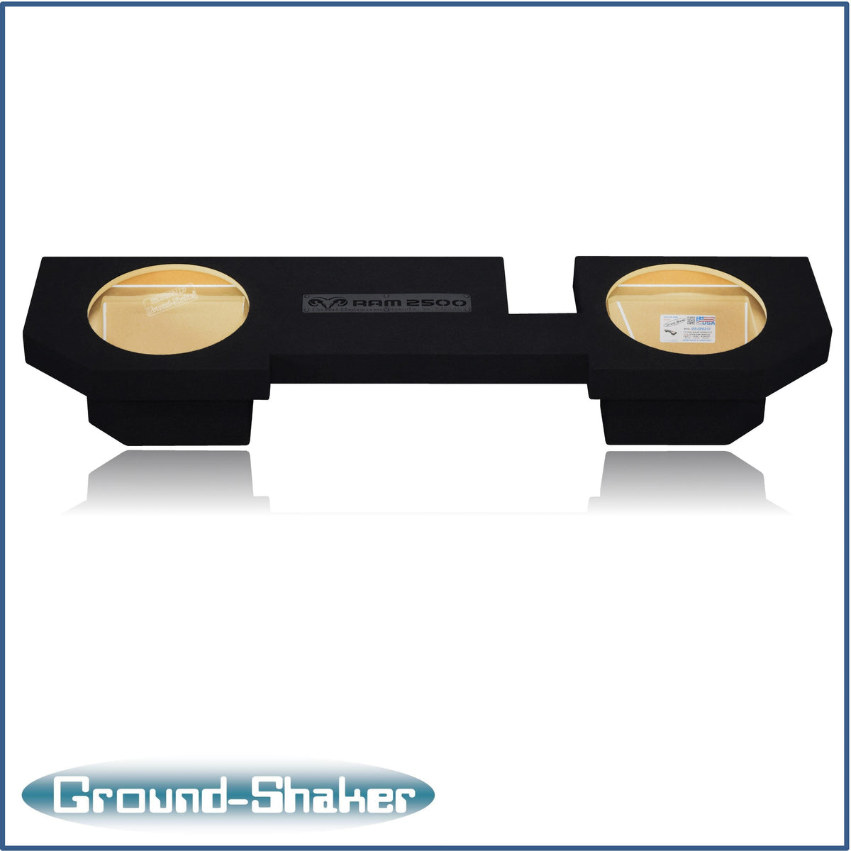 Ground Shaker GS-ZDG2500212B subwoofer enclosure for Fits 03–24 Dodge Ram 2500/3500 Crew Cab & Quad Cab