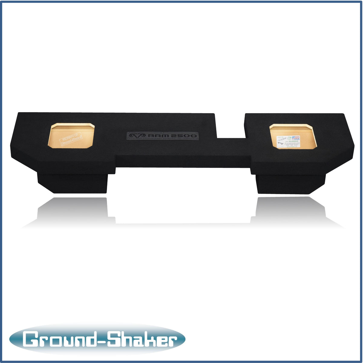 Ground Shaker GS-ZDG2500KK28B subwoofer enclosure for Fits 03–24 Dodge Ram 2500/3500 Crew Cab & Quad Cab