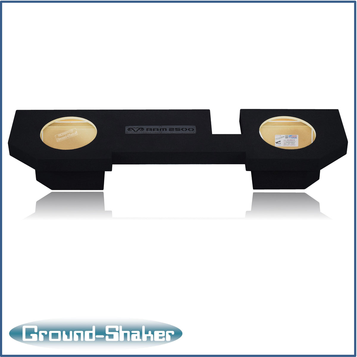 Ground Shaker GS-ZDG2500TW3210B subwoofer enclosure for Fits 03–24 Dodge Ram 2500/3500 Crew Cab & Quad Cab