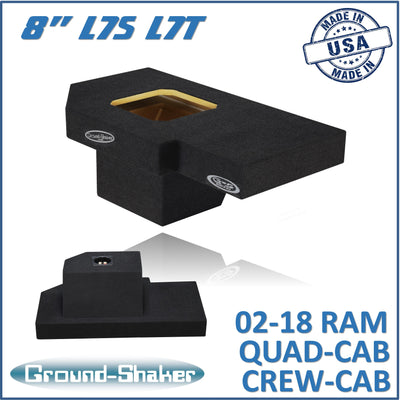 Ground Shaker GS-ZDGKK18B subwoofer enclosure for Fits 02–18 Dodge Ram 1500 Crew Cab & Quad Cab