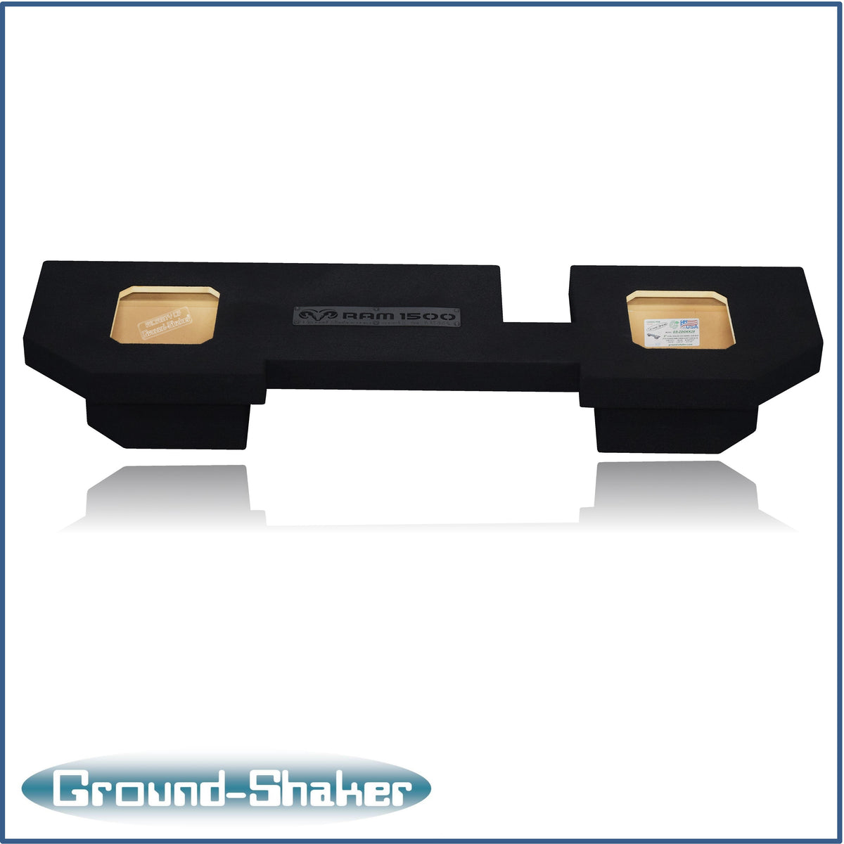 Ground Shaker GS-ZDG1500KK28B subwoofer enclosure for Fits 02–18 Dodge Ram 1500 Crew Cab & Quad Cab