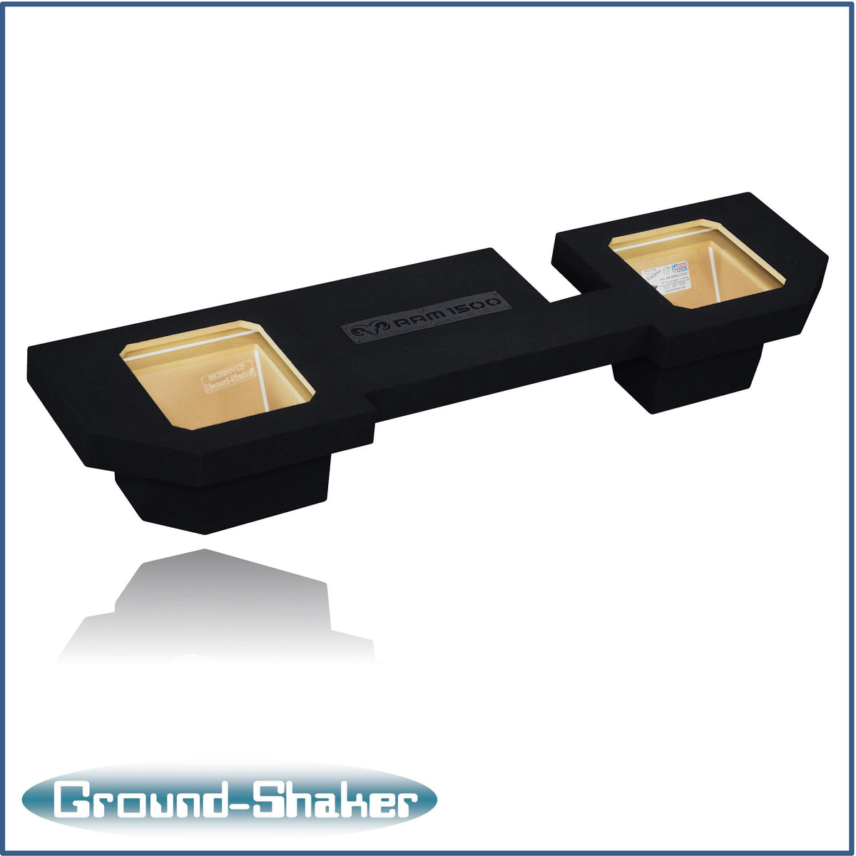 Ground Shaker GS-ZDG1500L7T210B subwoofer enclosure for Fits 02–18 Dodge Ram 1500 Crew Cab & Quad Cab