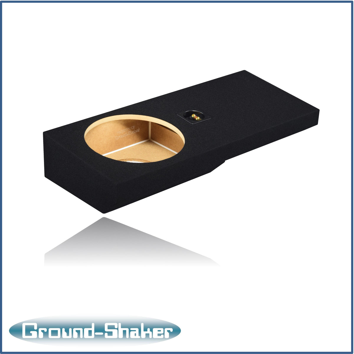 Ground Shaker GS-ZF150112B 12 inch sealed enclosure for 2004–2008 Ford F-150 — side view