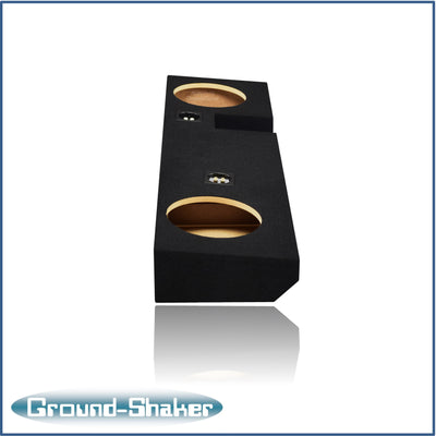 Ground Shaker GS-ZF150210B dual 10 inch sealed enclosure for 04–08 Ford F-150 — angle view