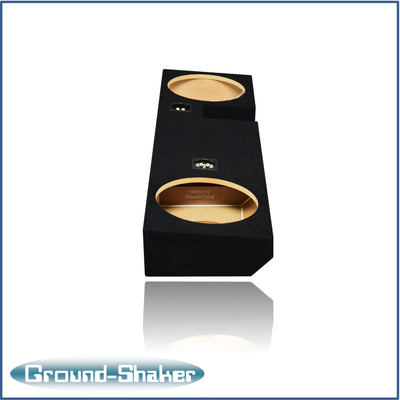 Ground Shaker GS-ZF150212B dual 12 inch sealed enclosure for 04–08 Ford F-150 — angle view